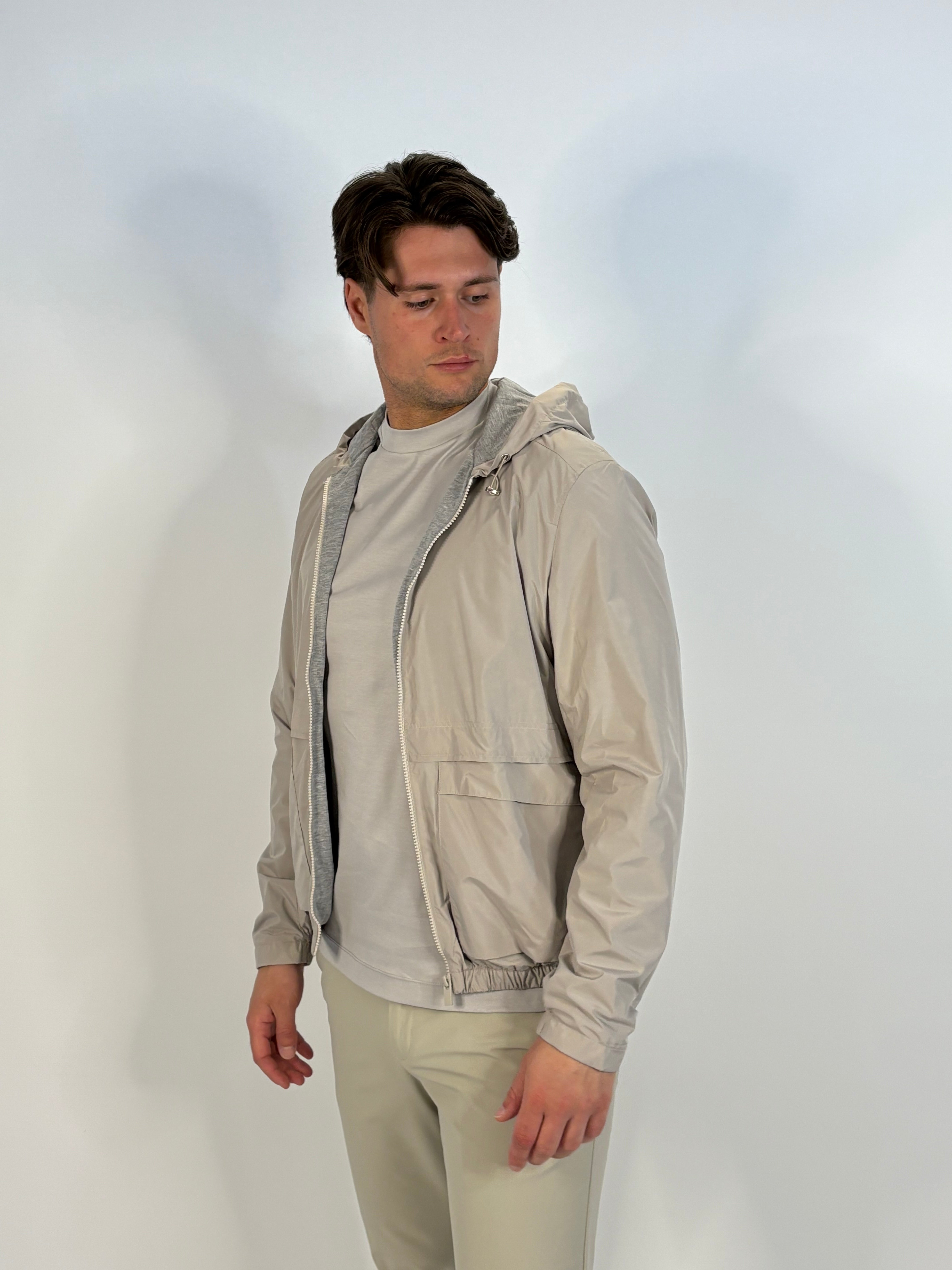 Marfélli Hooded Summer Jacket Greige