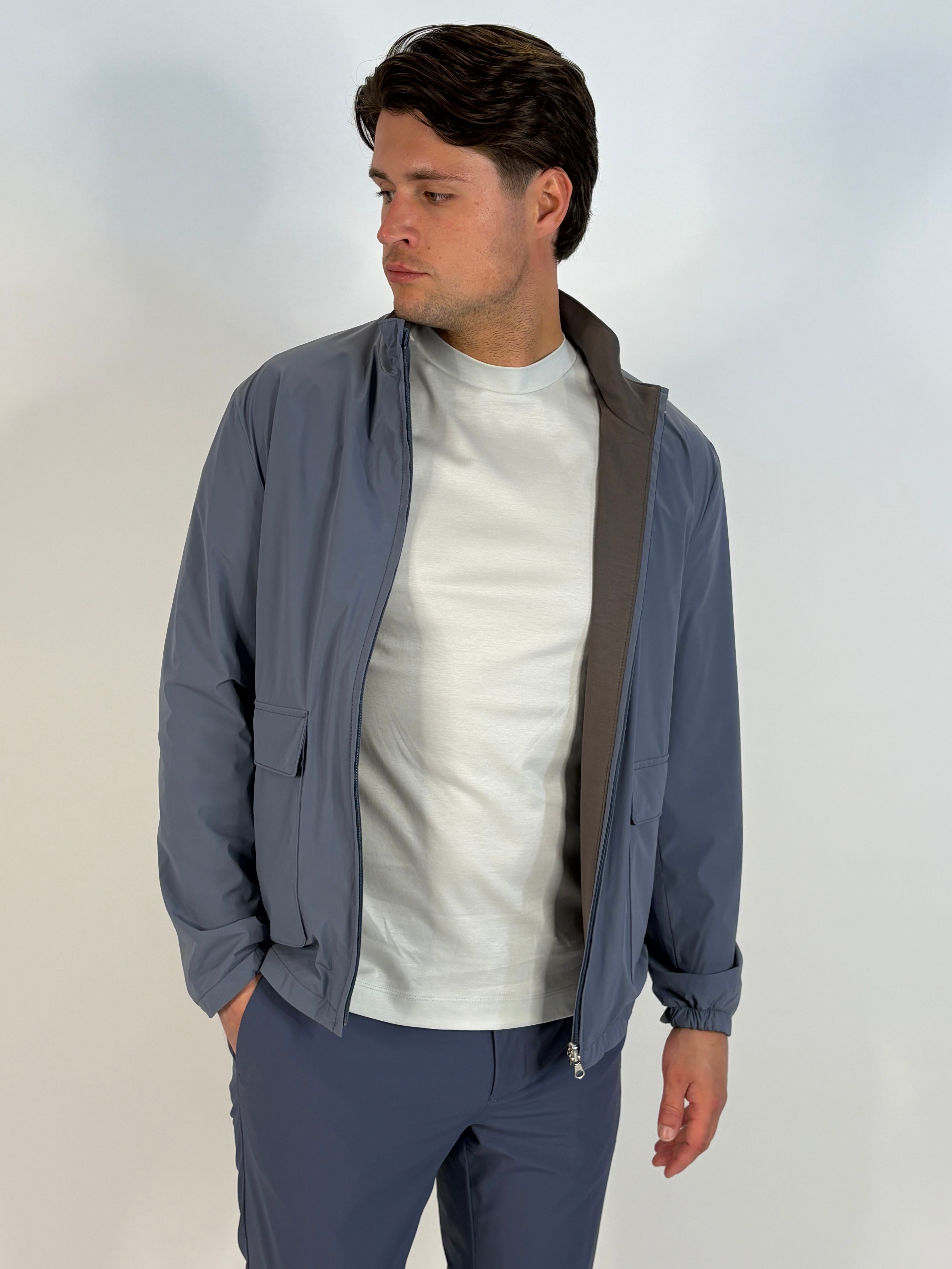 Marfélli Two-Sides Jacket Indigo/Grey