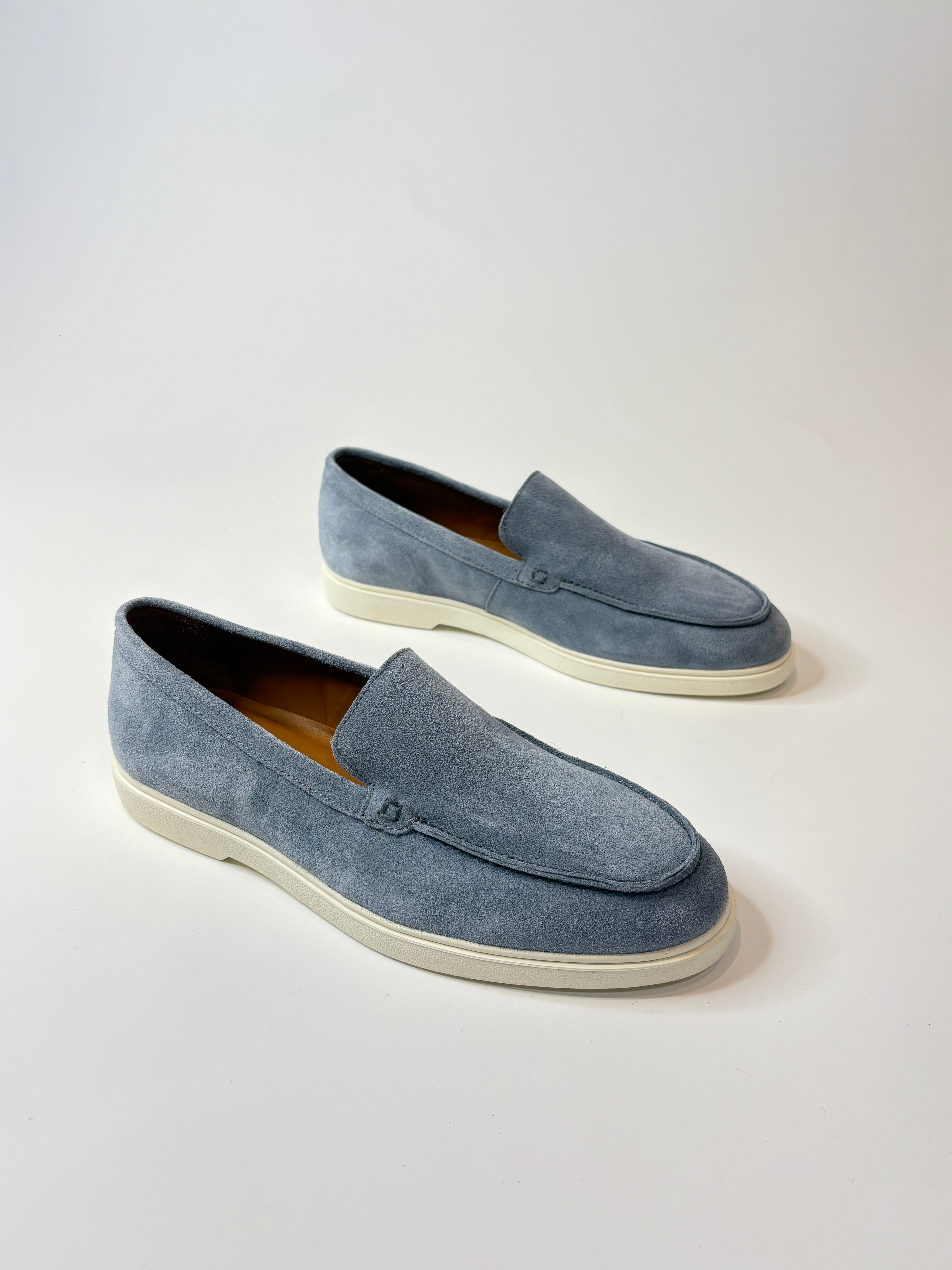 Marfélli Suede Loafers Light Blue