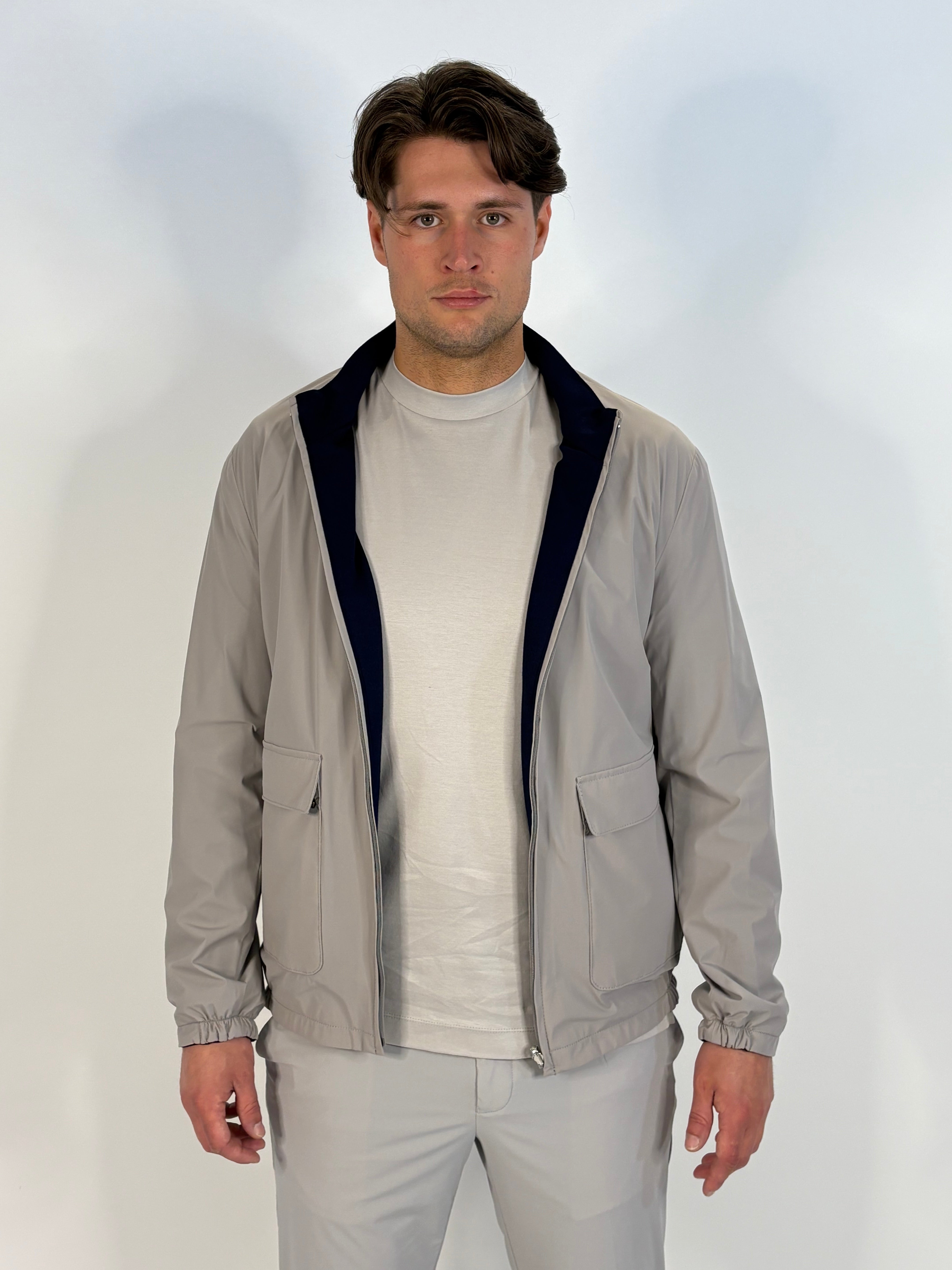 Marfélli Two-Sided Jacket Light Grey/Navy