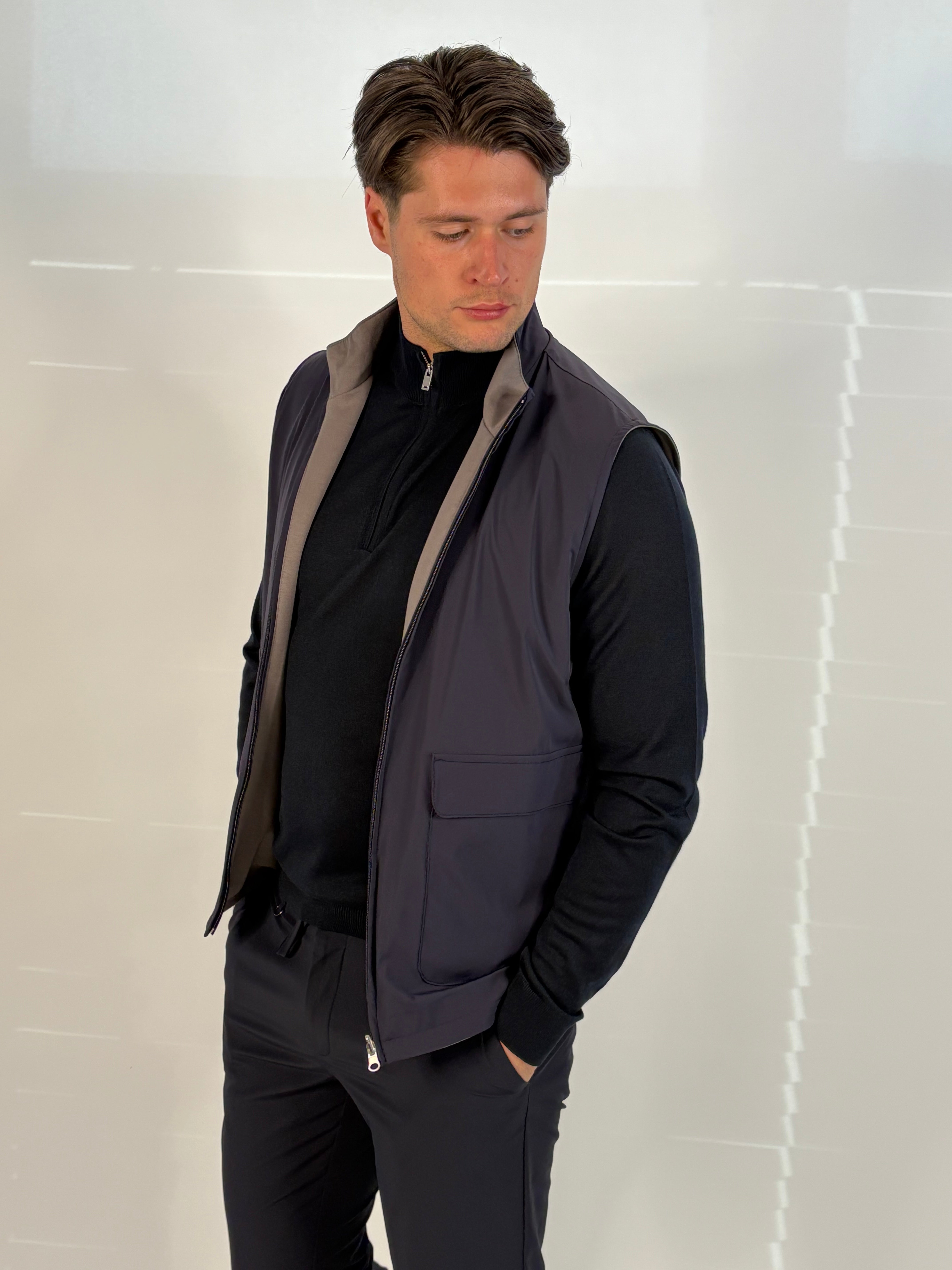 Marfélli Two-Sides Gilet Navy/Gey