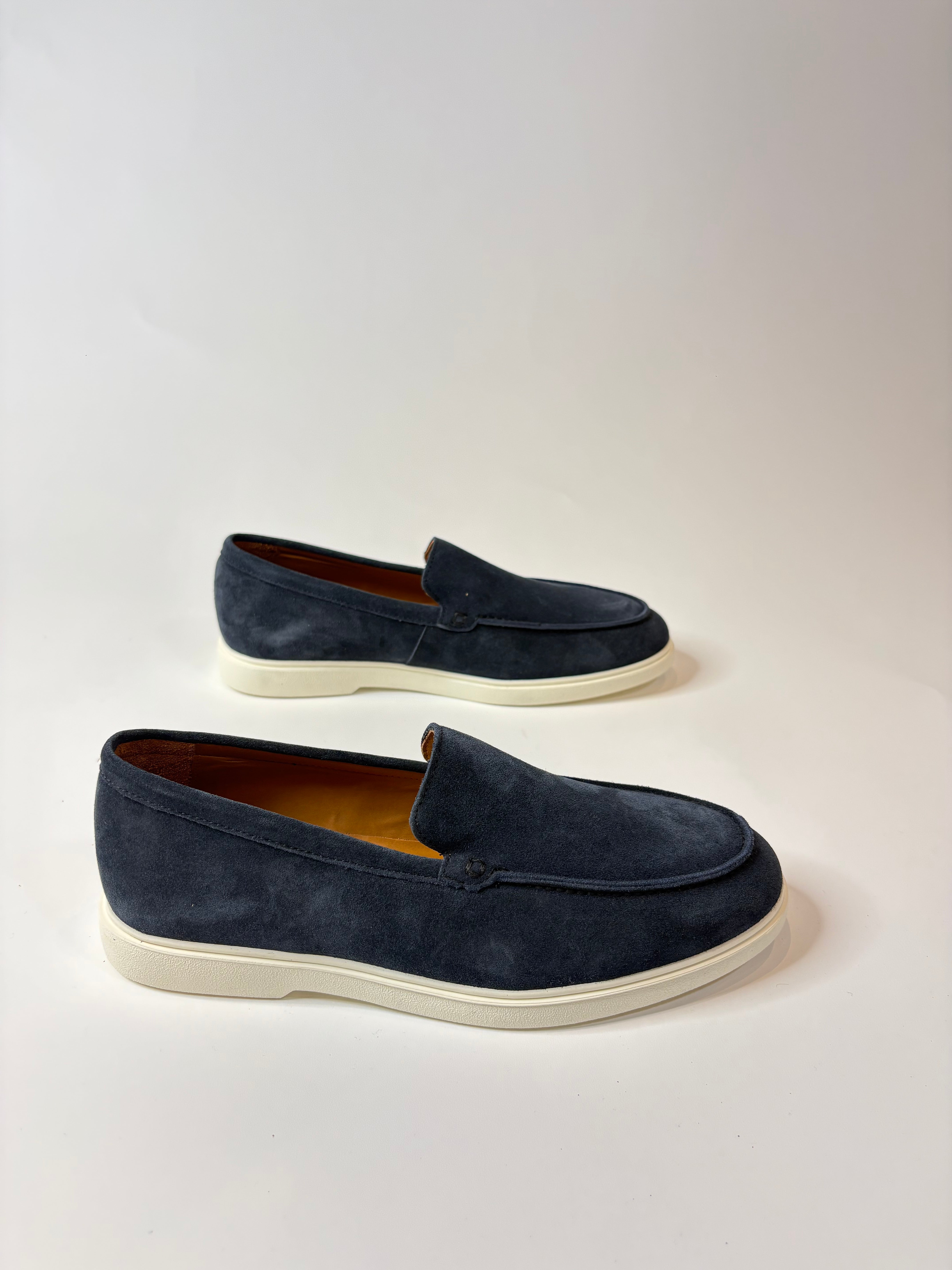 Marfélli Suede Loafers Navy Blue