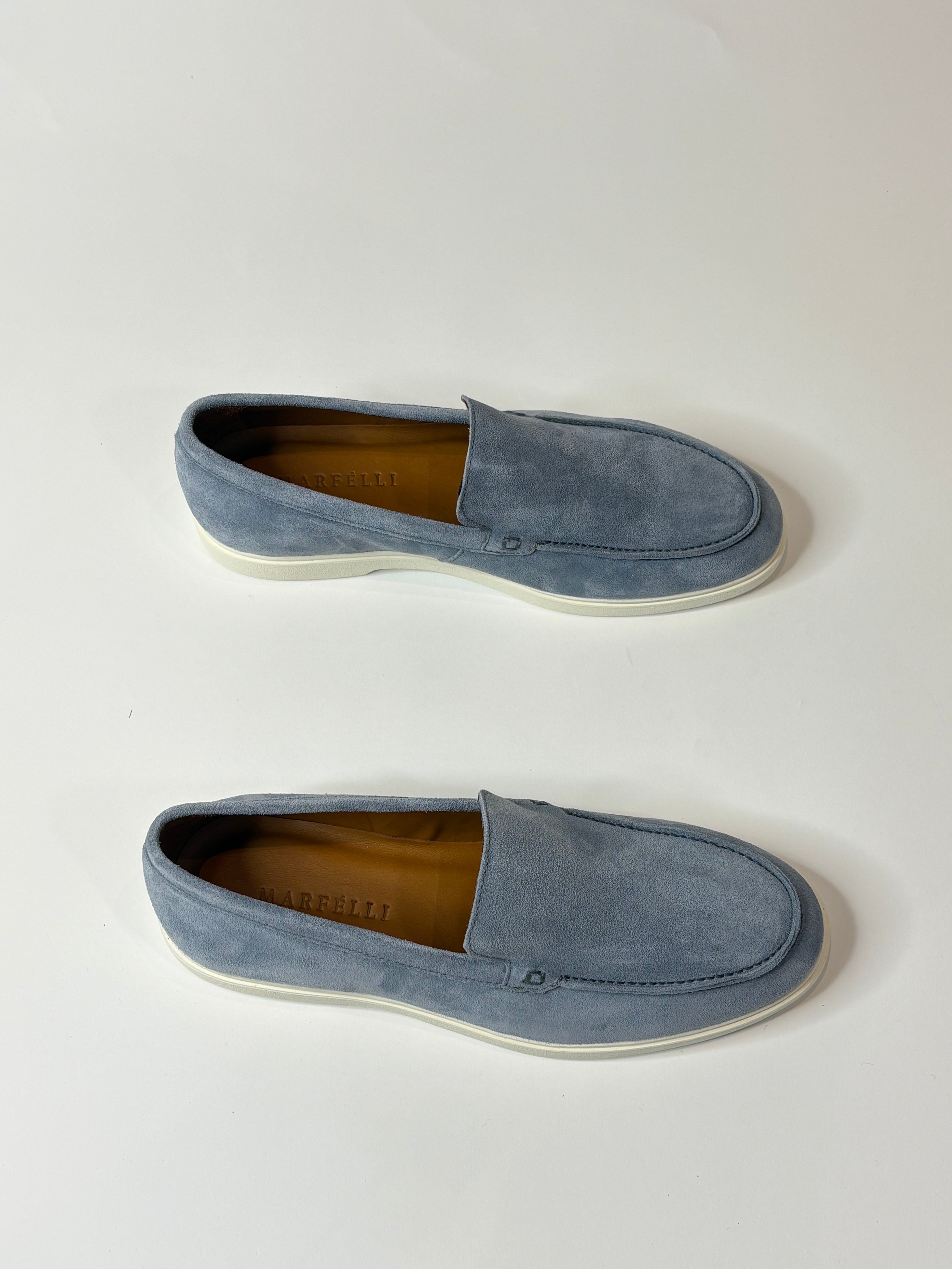 Marfélli Suede Loafers Light Blue