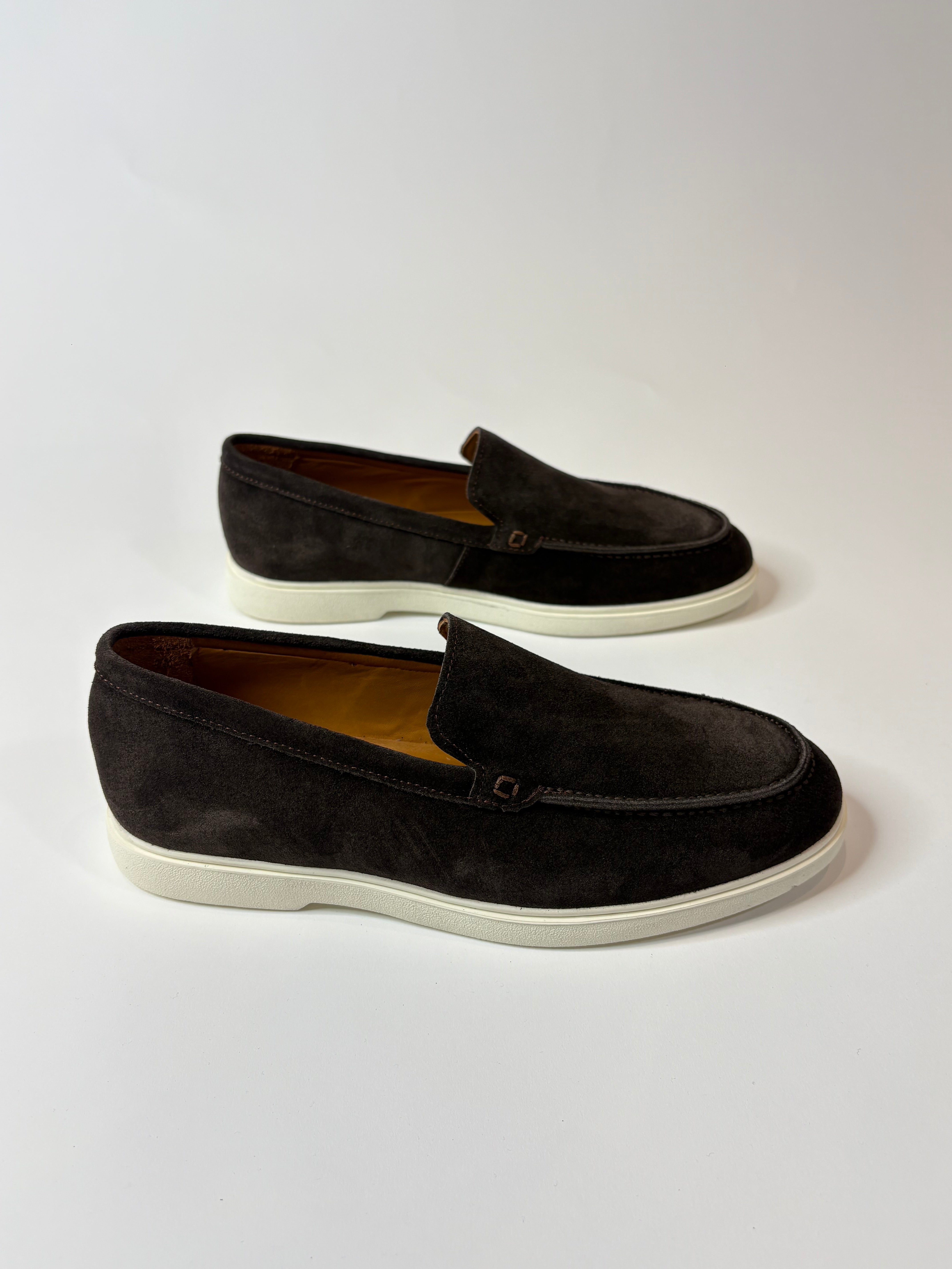 Marfélli Suede Loafers Dark Brown