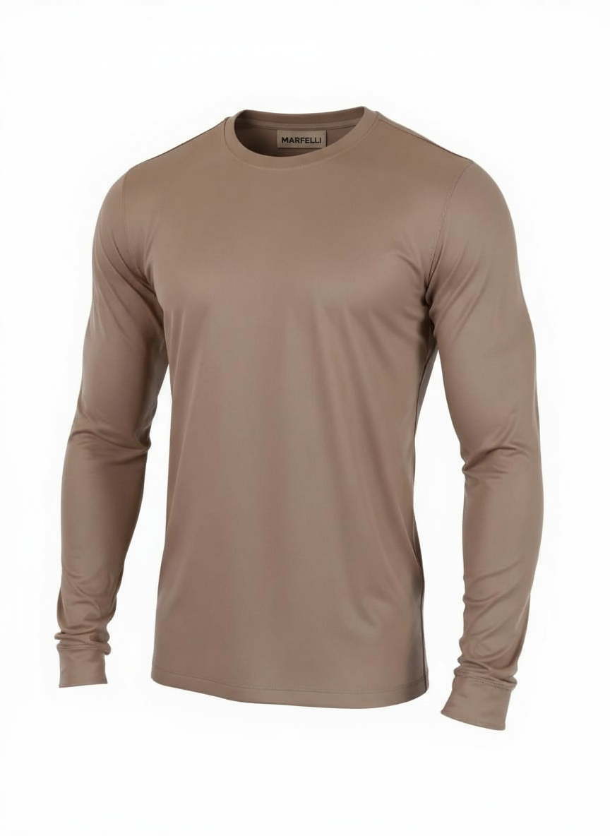 Mercesized Longsleeve Taupe