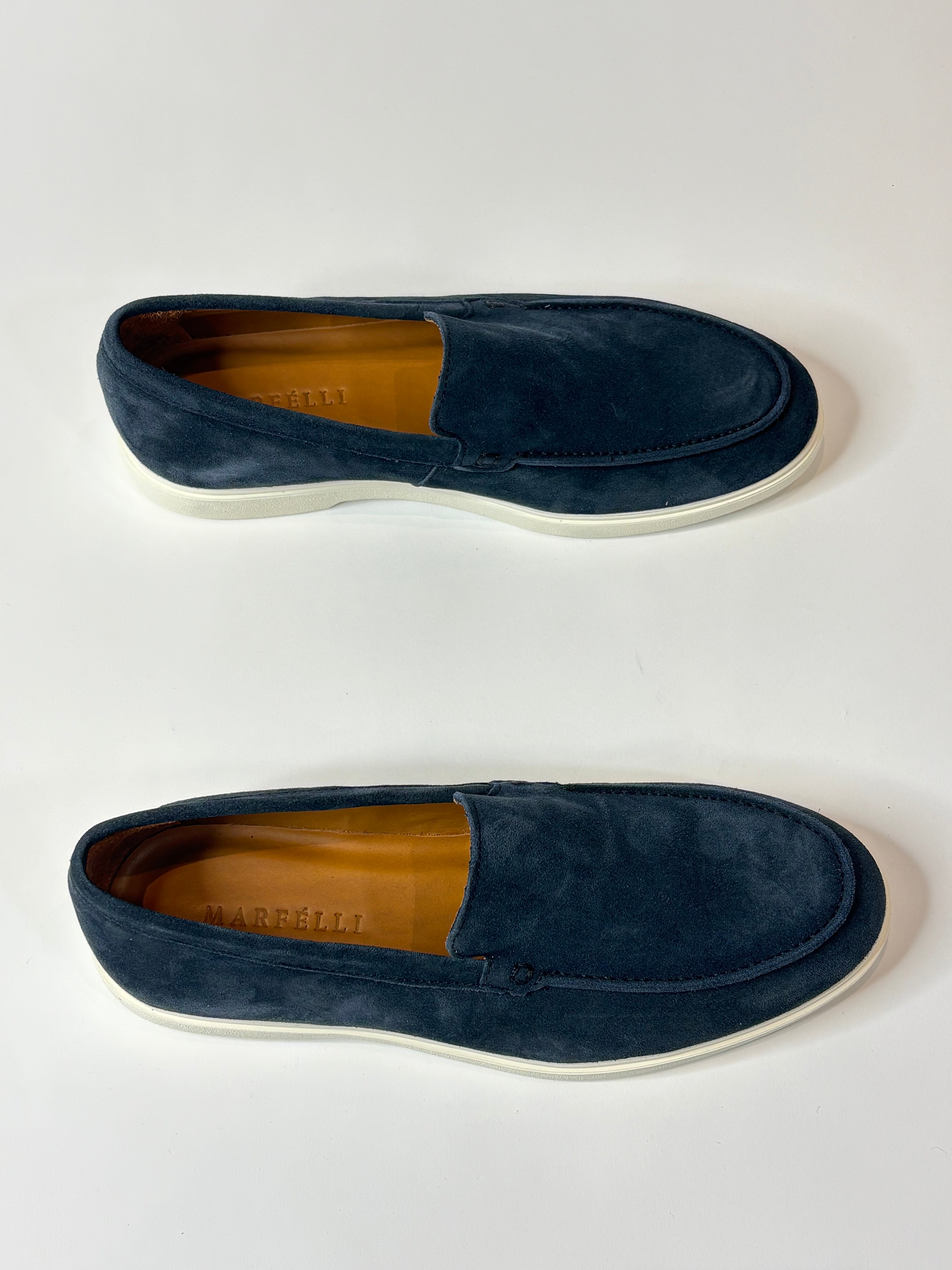 Marfélli Suede Loafers Navy Blue