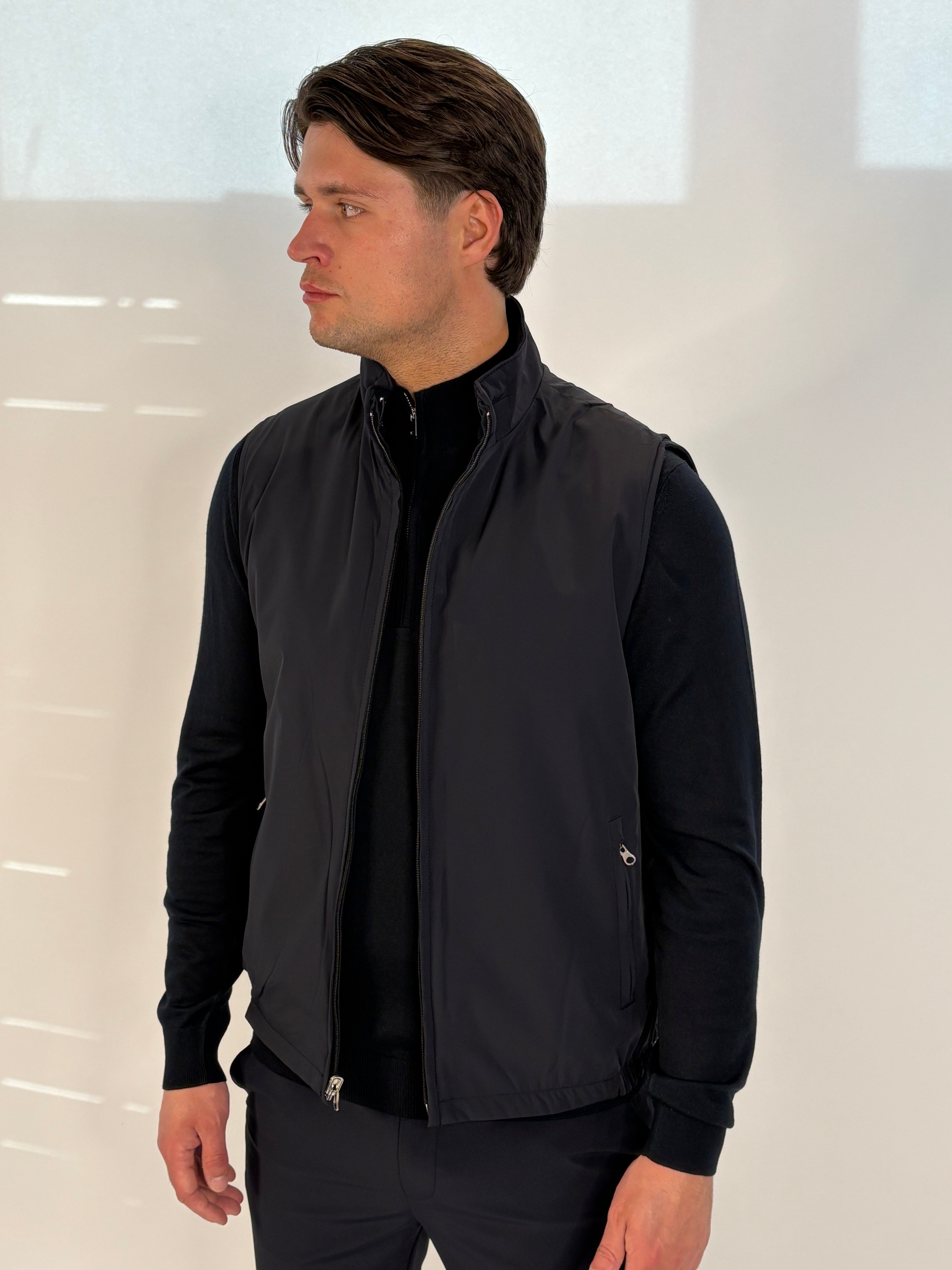 Marfélli Two-Sides Brushed wool Gilet Navy