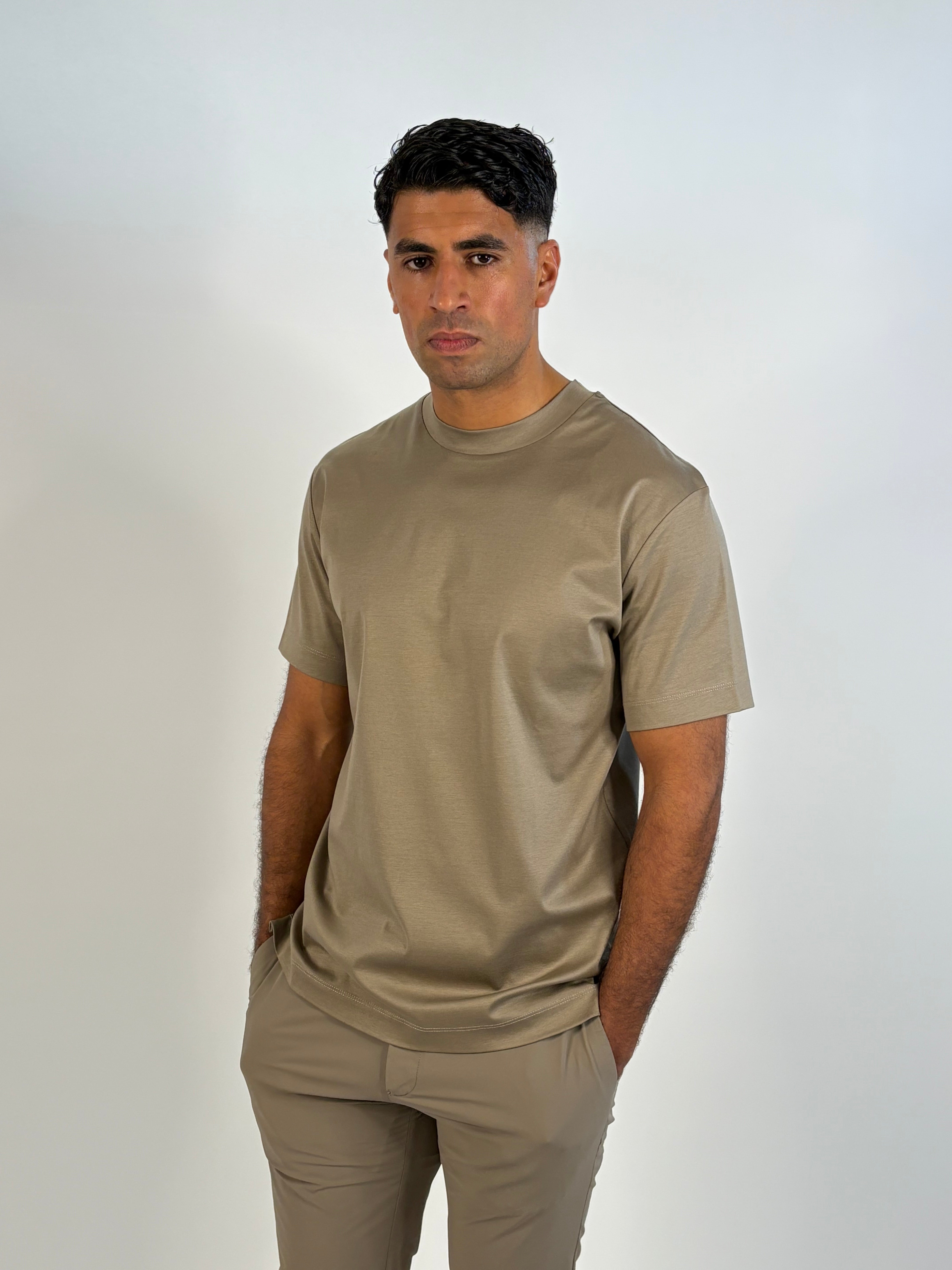 Marfélli Mercesized T-Shirt Taupe