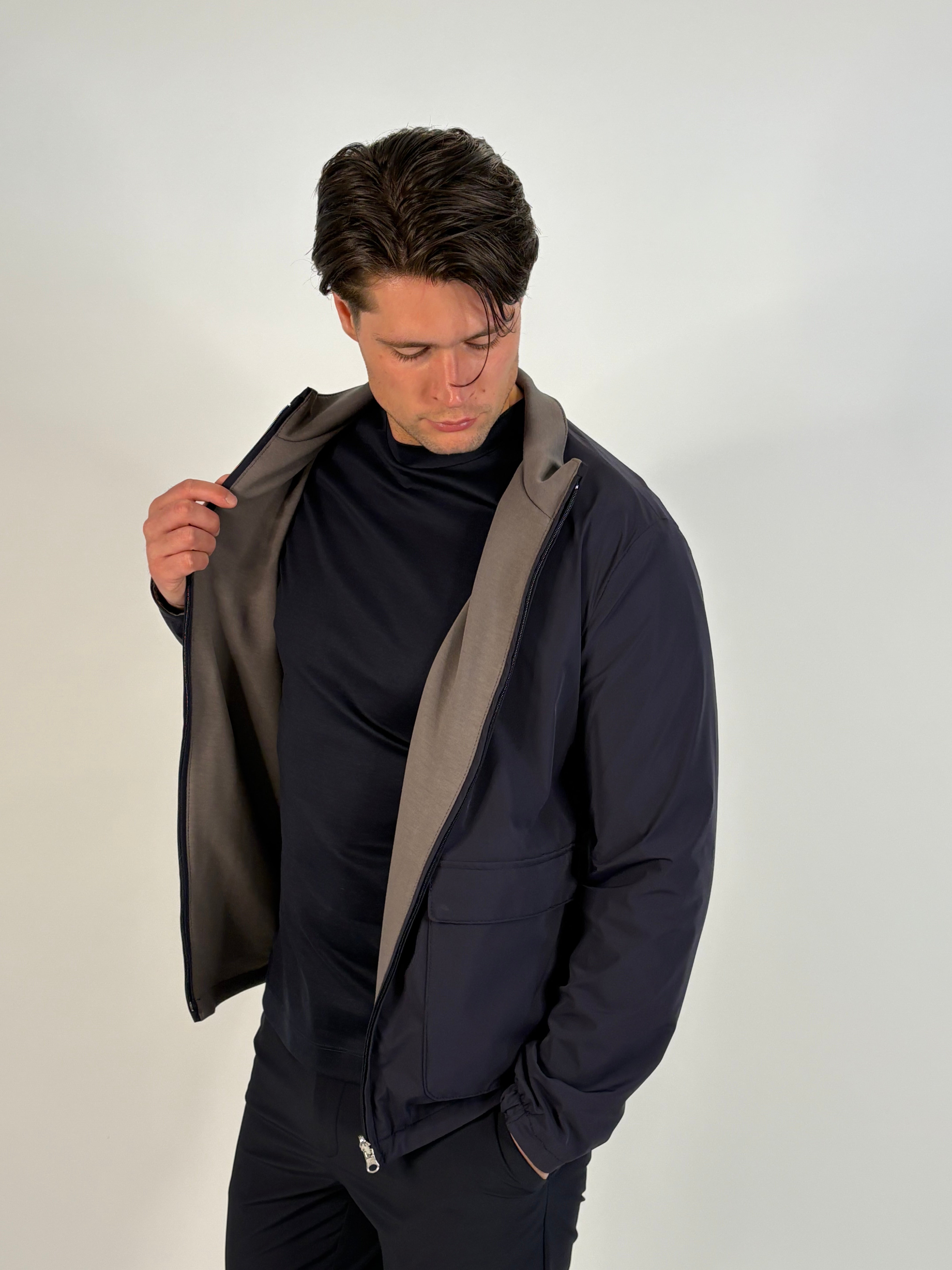Marfélli Two-Sided Jacket Navy/Grey