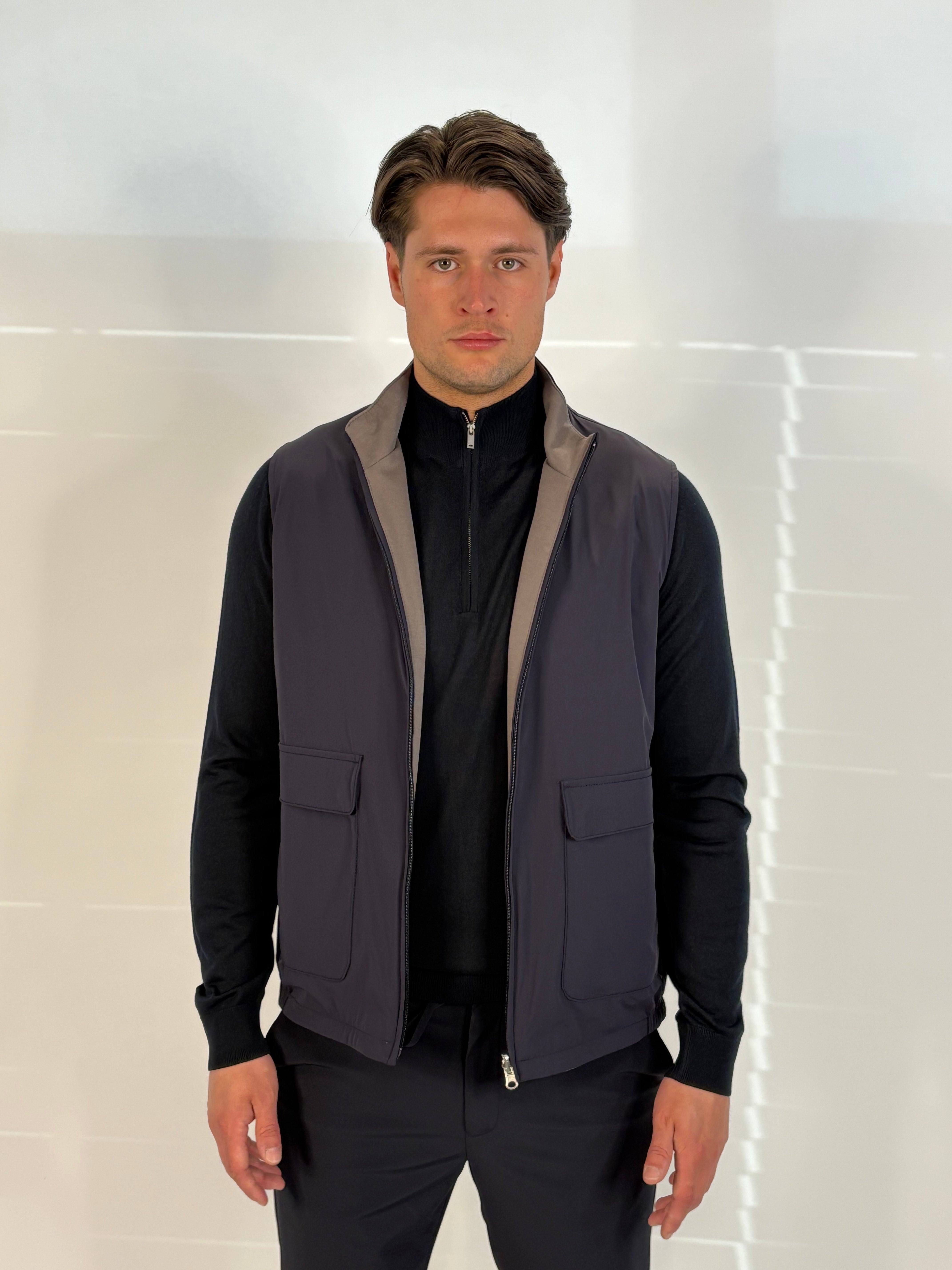 Marfélli Two-Sides Gilet Navy/Gey
