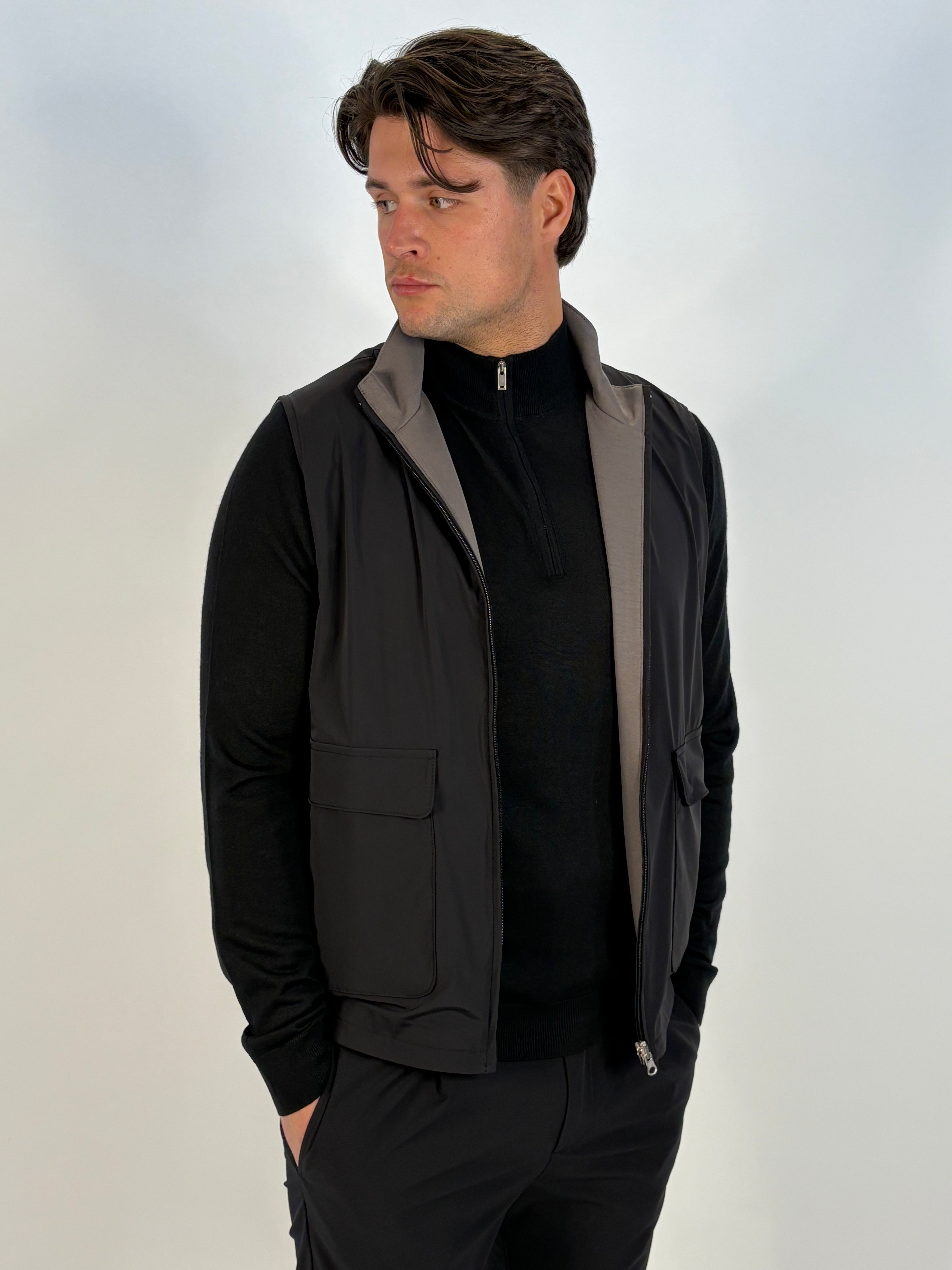 Marfélli Two-Sides Gilet Black/Grey