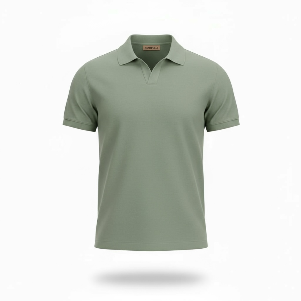 Elan Knit Polo Green