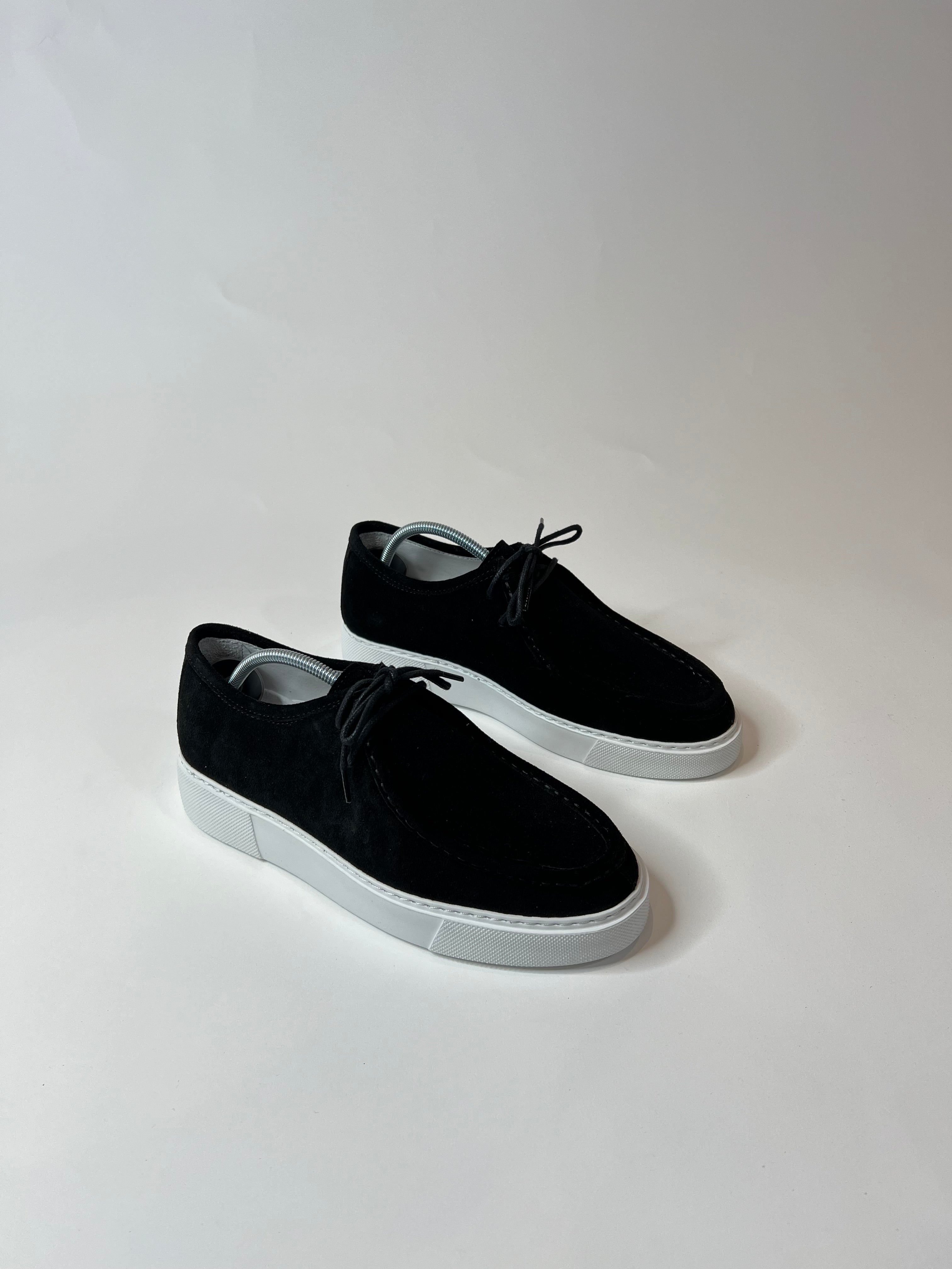 Marfélli Suede Loafers Met Veters Black