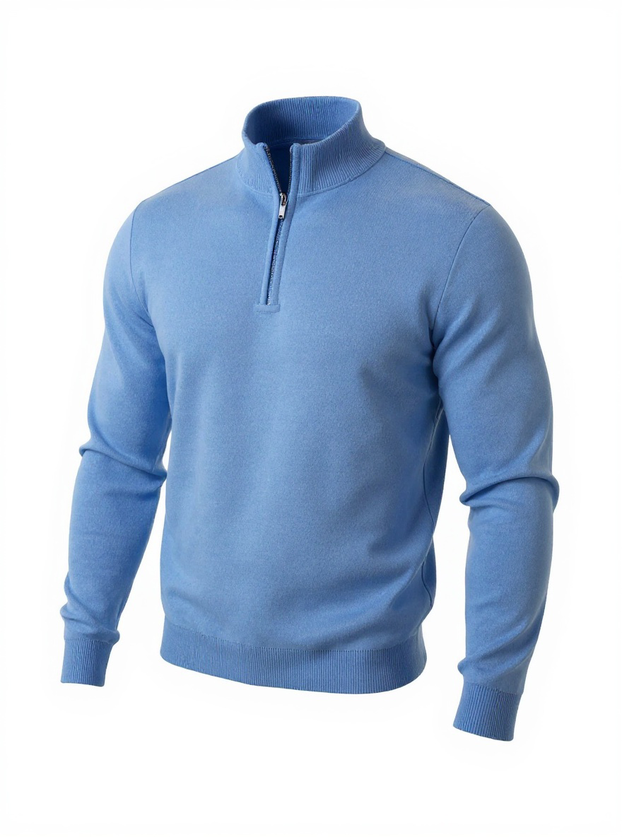 Half-Zip Sweater Blue