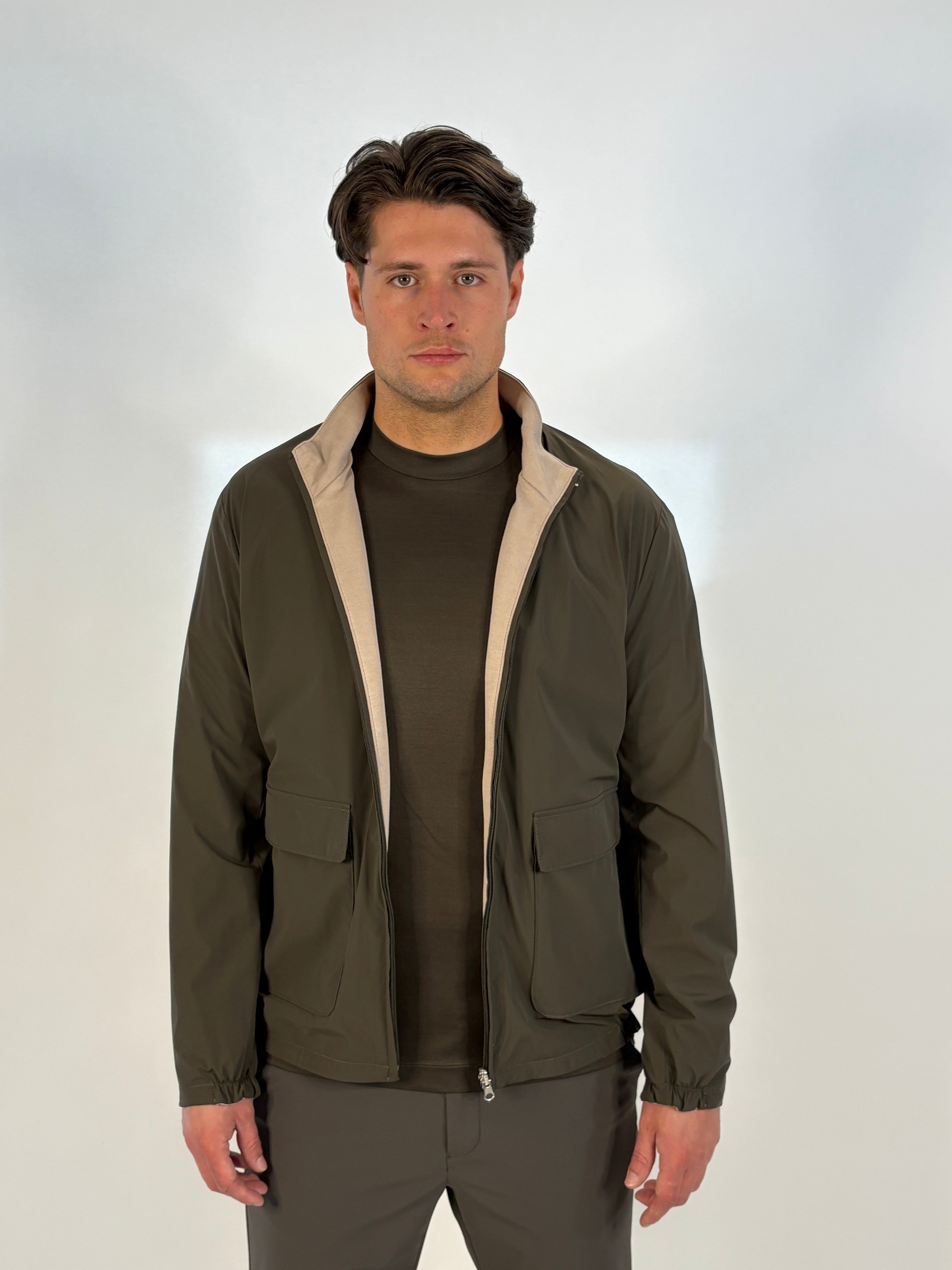 Marfélli Two-Sided Jacket Khaki/Beige