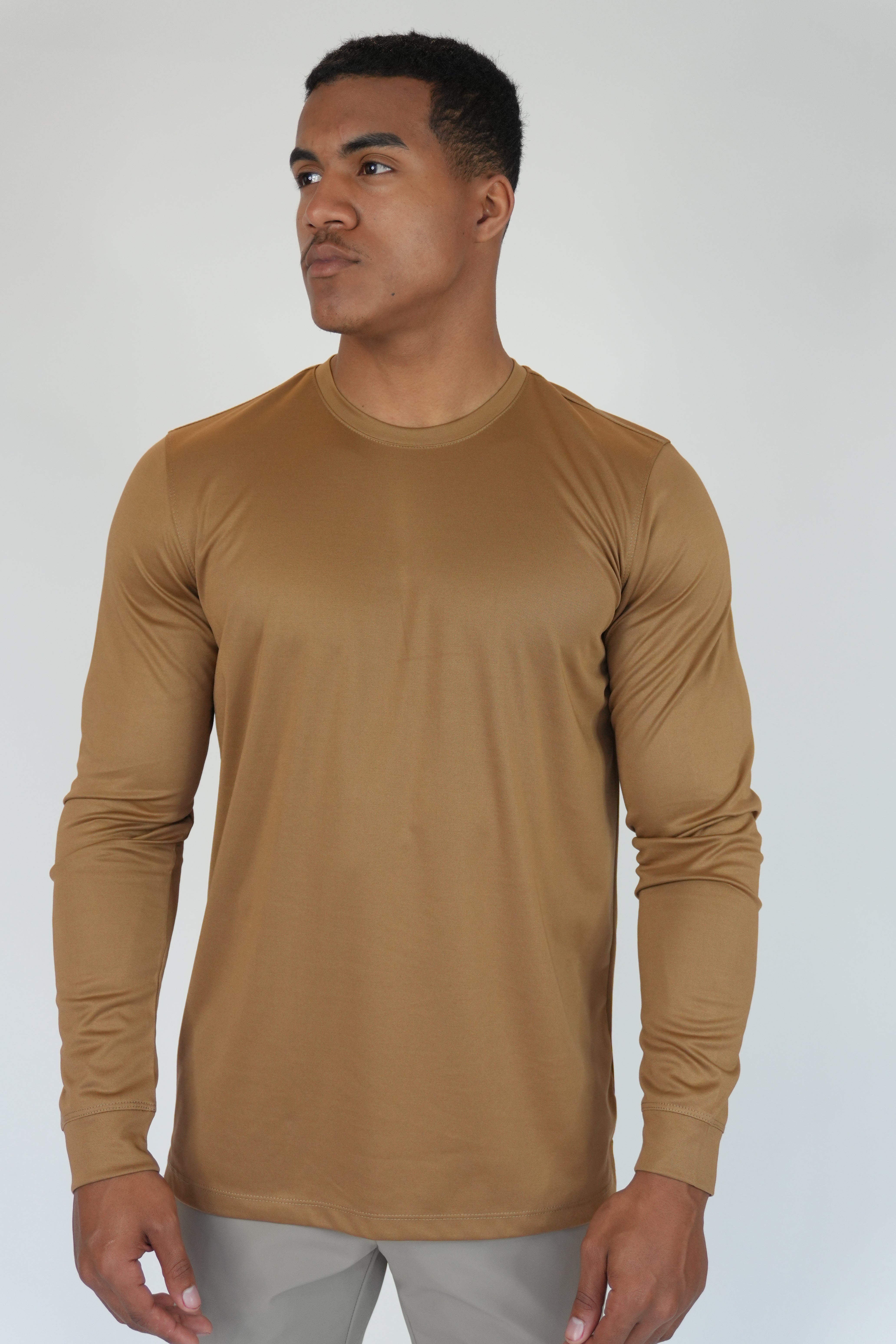 Mercesized Longsleeve Khaki