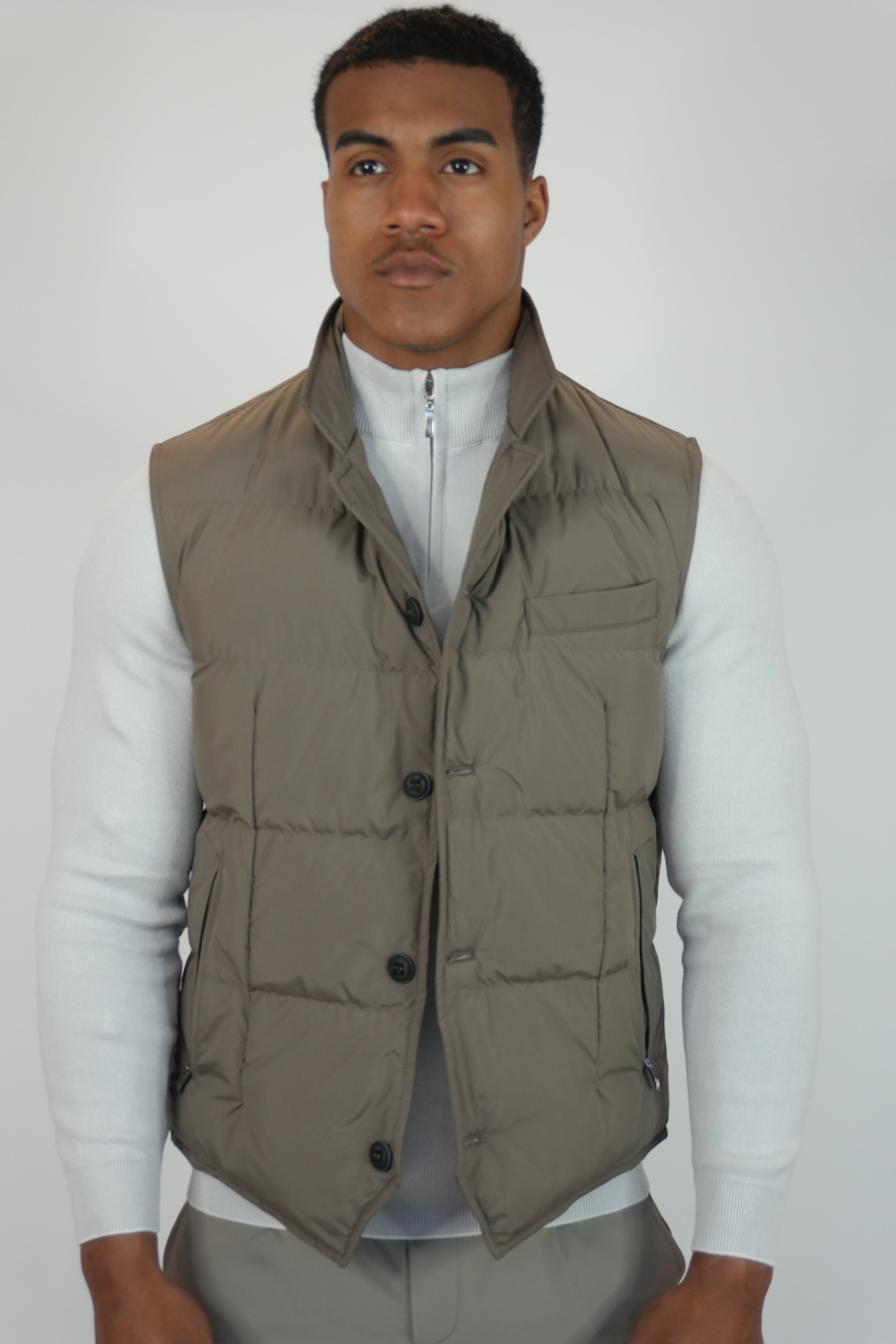 Knitwear Bodywarmer Mink