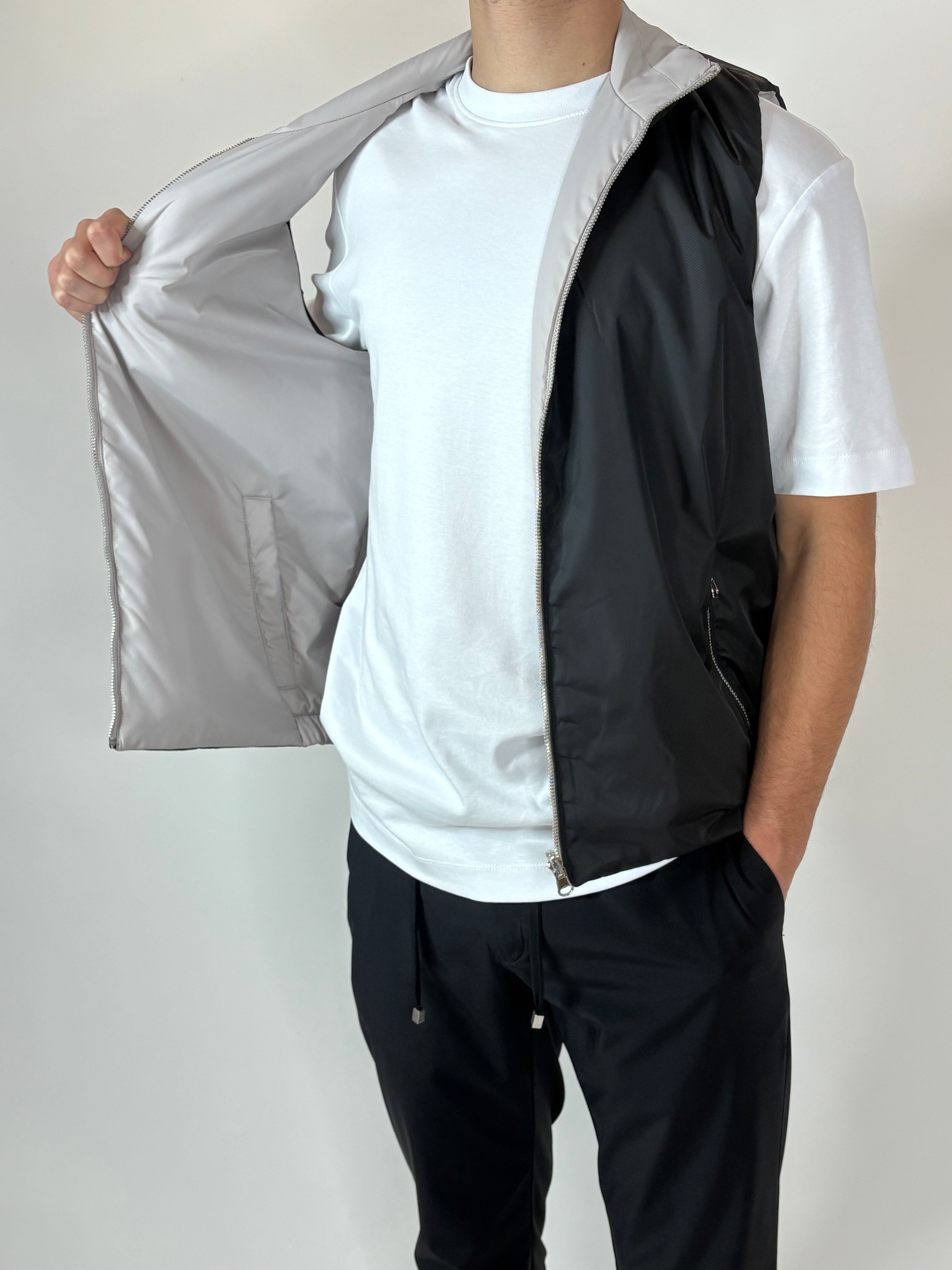 Dubbelzijdige Bodywarmer Black/Grey