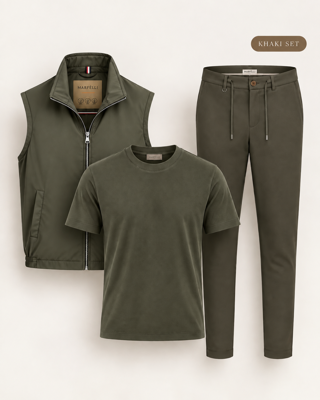 Marfélli Khaki Three-Piece Set