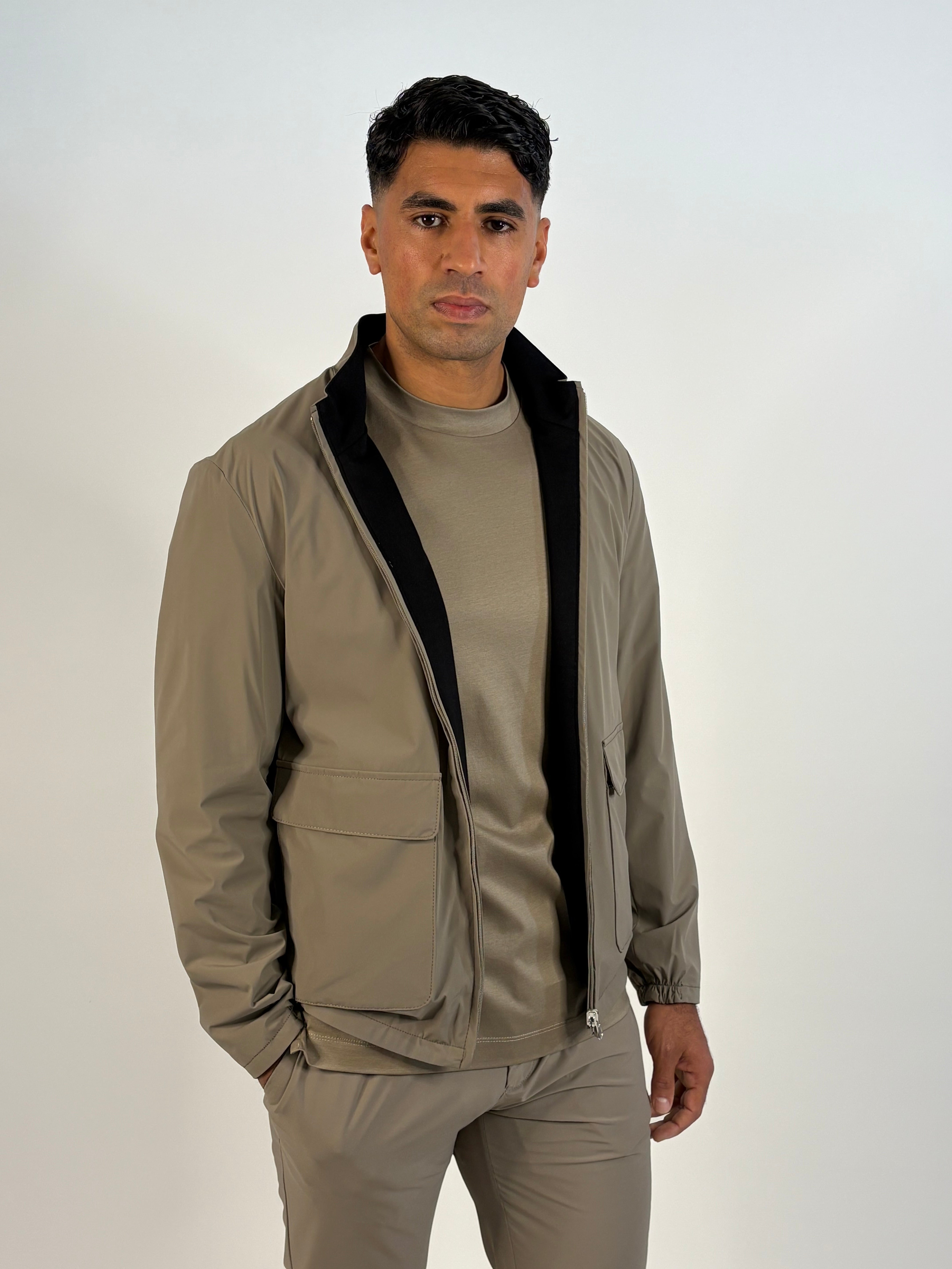 Marfélli Two-Sides Jacket Taupe/Black