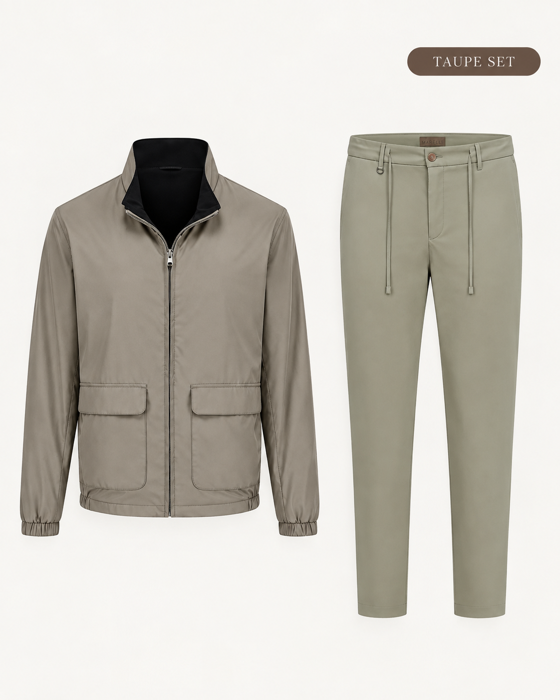 Marfélli Taupe Reversible Set