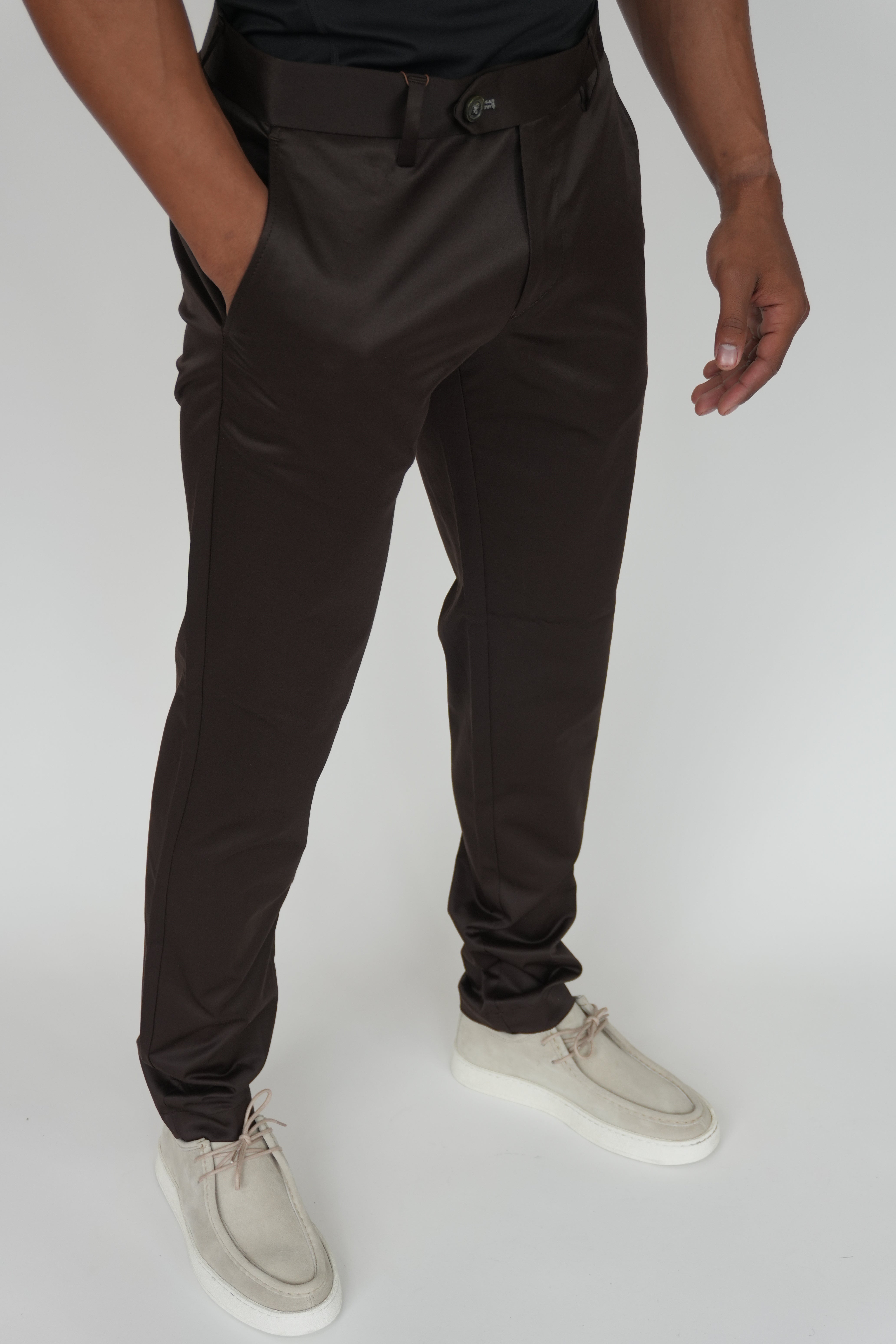 Luxury Pantalon Darkbrown
